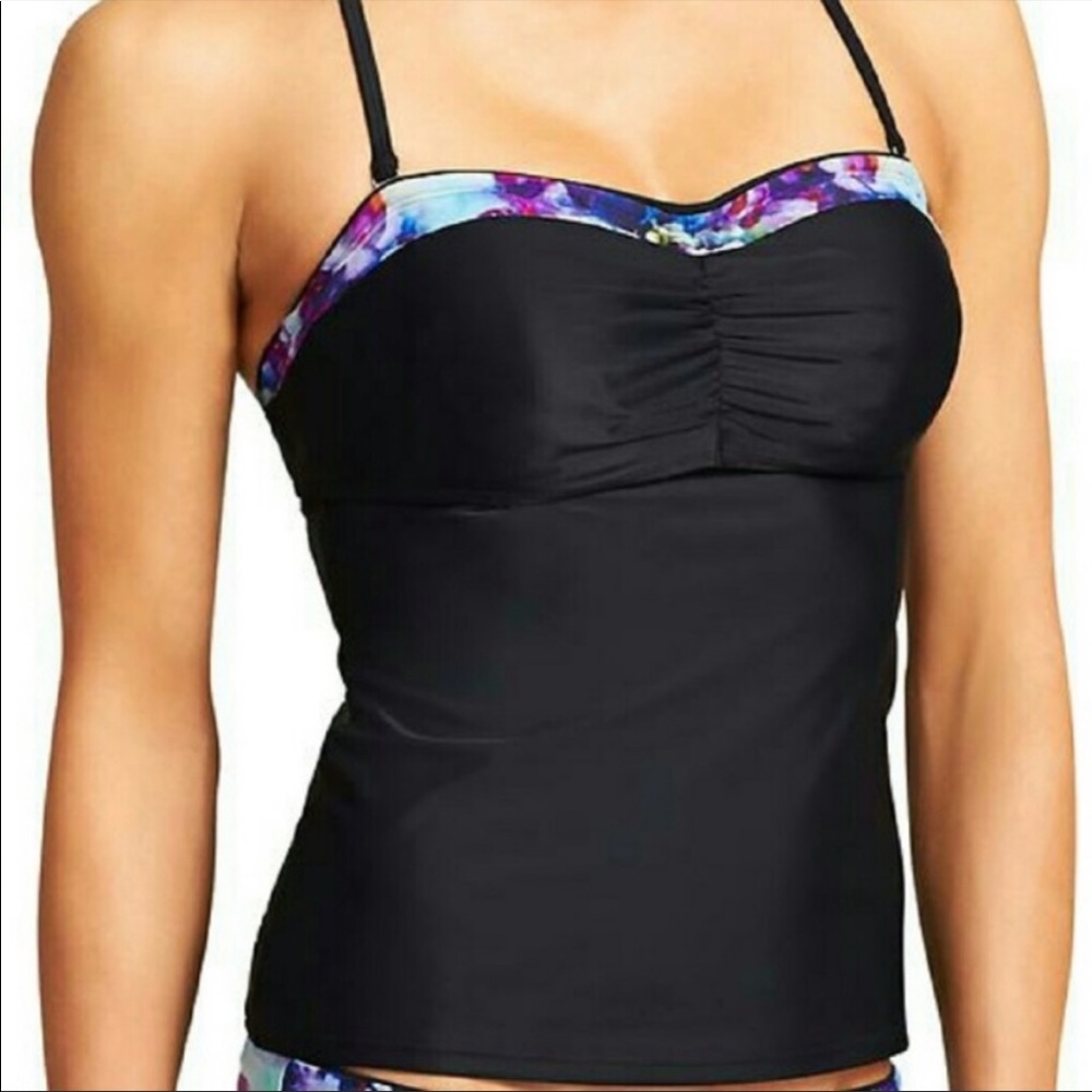 NWOT ATHLETA Floral Fade Bandeau Tankini